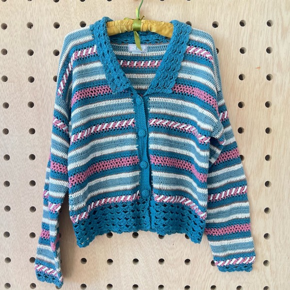 vintage knit cardigan - Picture 1 of 6